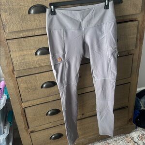 Fjällräven Abisko trail tights leggings gray small
